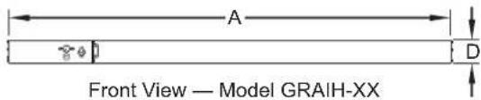 A Front View — Model GRAIH-XX