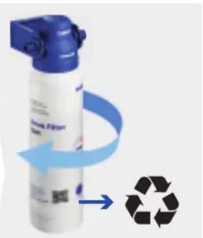 BLANCO EvolS Pro - Changing the fi I ter cartridge - 3