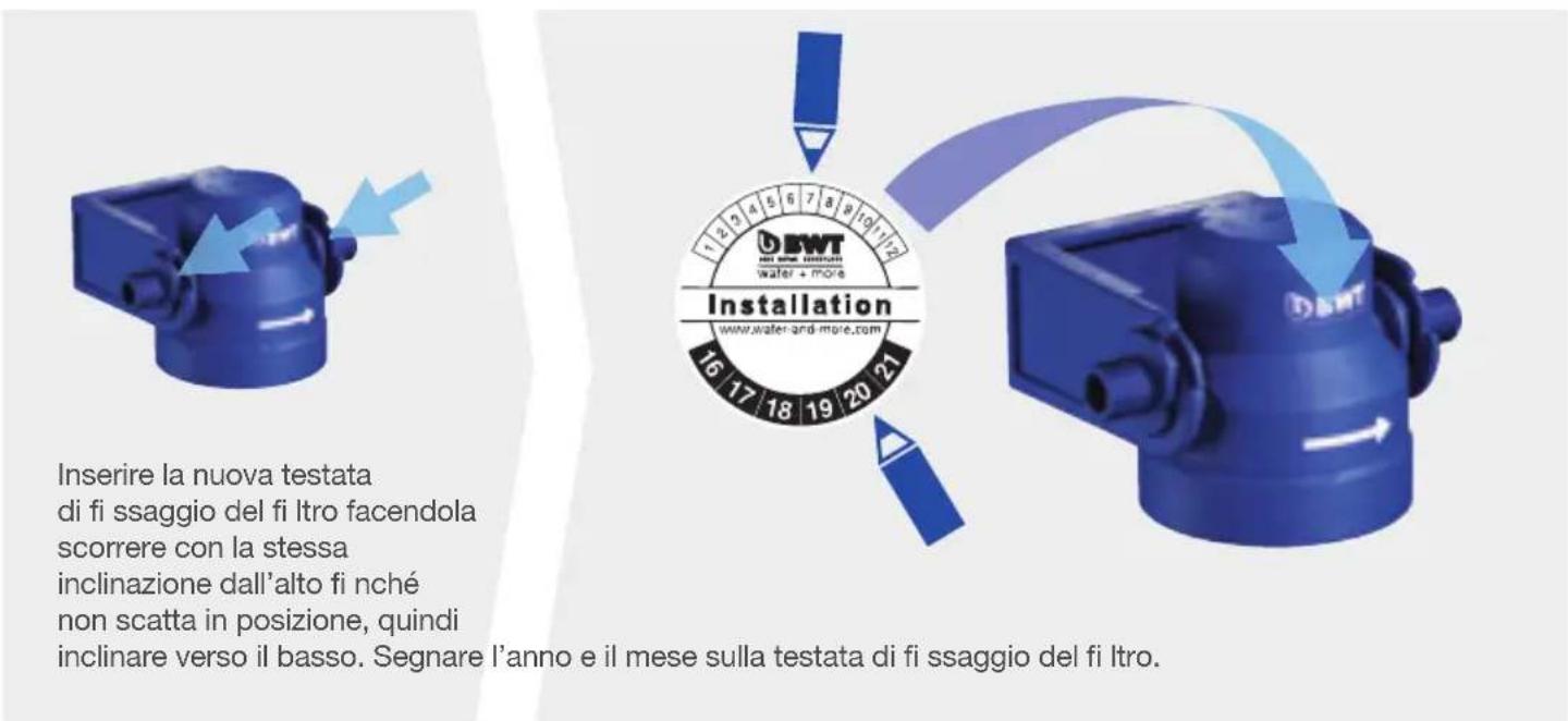 BLANCO EvolS Pro - Sostituzione della testata di fi ssaggio del fi ltro - 3