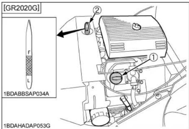 KUBOTA GR2020G - Avertissement - 2