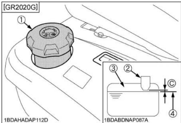 KUBOTA GR2020G - Important : - 1