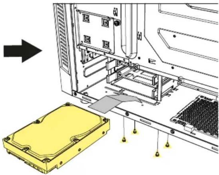 Sharkoon S25 - 3.5" HDD Installation - 3