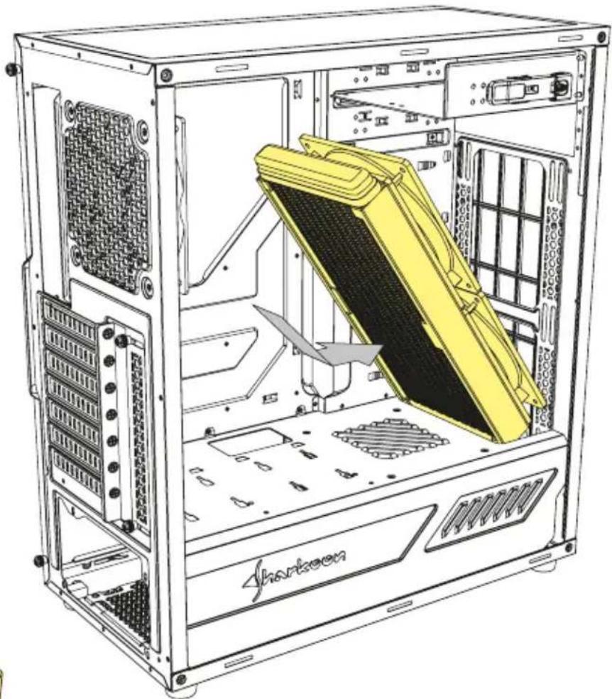 Sharkoon S25 - mm Radiator Installation - 4