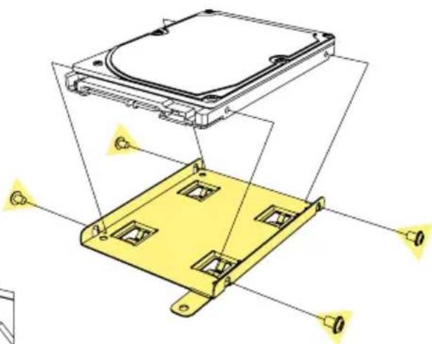 Sharkoon S25 - 2.5" HDD/SSD Installation - 2