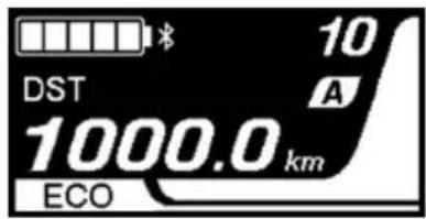 SHIMANO SCEM800 - Réinitialisation de la distance parcourue - 1