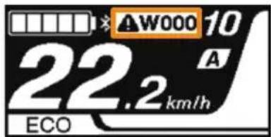 SHIMANO SCEM800 - Indication d'avertissement - 1