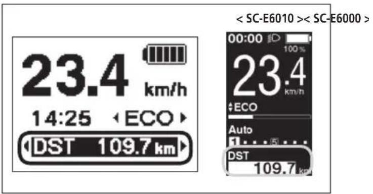 SHIMANO DUE6010 - Effacement de la distance parcourue - 3