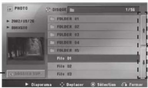 PHOTO DISQUE 1/56 FOLDER 01 FOLDER 02 FOLDER 03 FOLDER 04 FOLDER 05 File 01 File 02 File 03 DOSSIER SUP. Diaporama Deplacer Selection Former