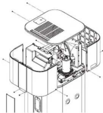 LG WH20S - Manutenzione dello scarico della condensa - 2