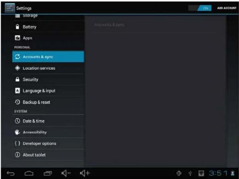 i-Joy Amity - Comptes et synchronisation - 1