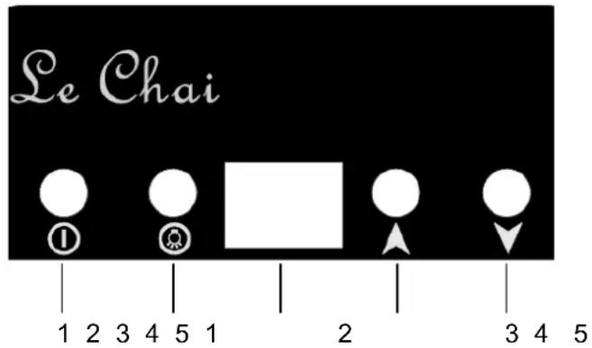 LE CHAI LMN 70 - Ajuste de la temperatura - 1