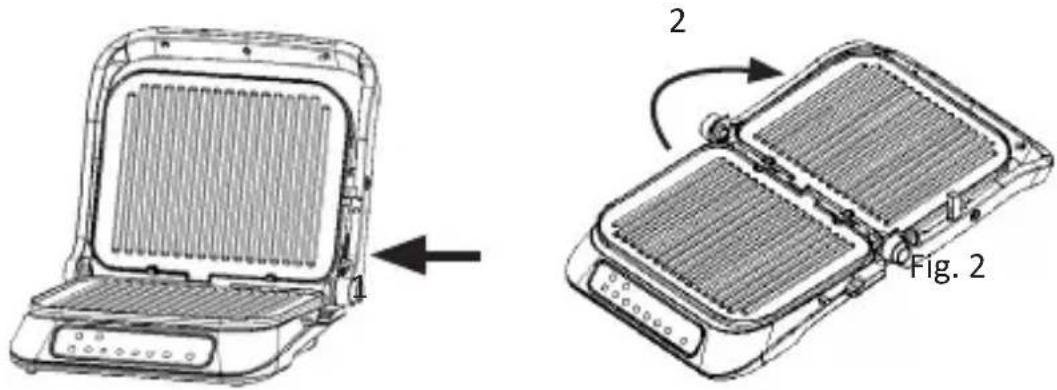 Arendo Parrilla 303490 - Usage as an open grill - 1