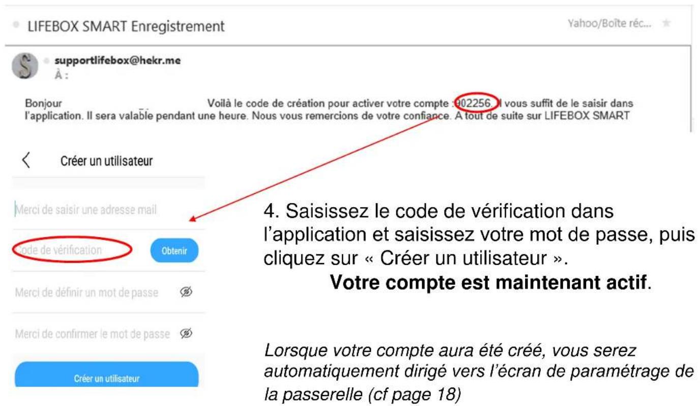 LIFEBOX Smartcam1 - Consultez votre boîte mail pour obtenir le code de vérification. - 1