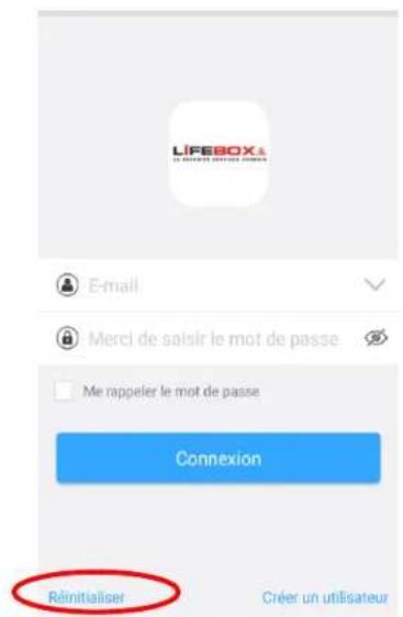LIFEBOX Smartcam1 - Si vous avez perdu votre mot de passe : - 1