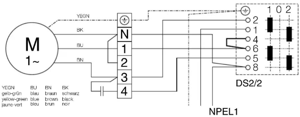 Helios RR 200 B - Schaltplan SS-934.1 für Typen RR 100 C, 125 C, 160 B, 160 C, 200 A, 250 A - 1