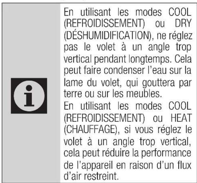 BEKO BEVPI 091 - Réglage de l'angle vertical de flux d'air - 1