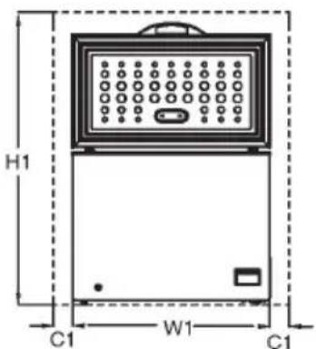 BEKO CF316WN - Requisitos de空間 - 1