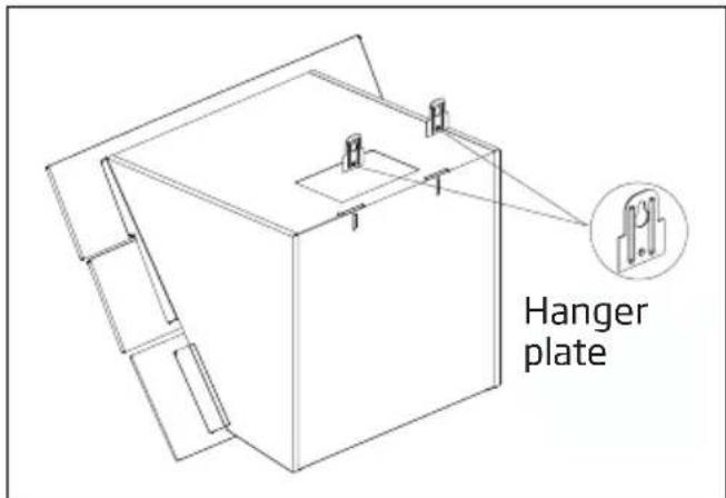 BEKO HCA92641BH - Installing the hood onto the wall - 1