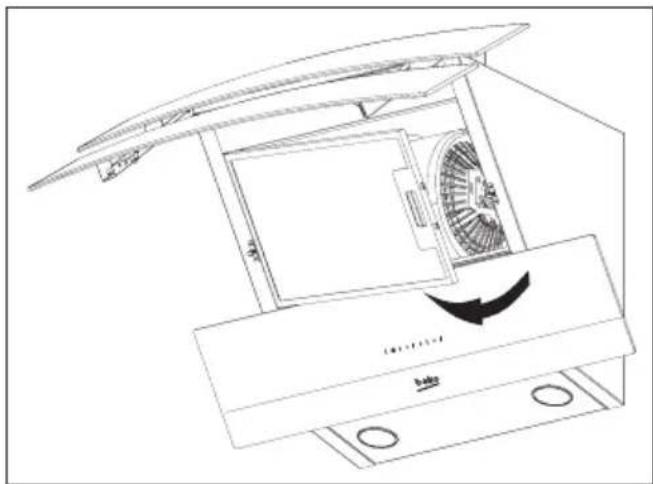 BEKO HCA92641BH - Aluminiumfilter entfernen - 1