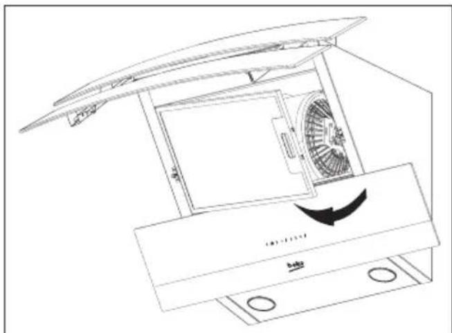 BEKO HCA92641BH - Alumīnija filtru izņemšana - 1