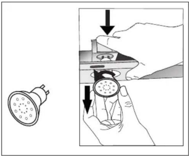 BEKO HCA92641BH - Replacing the lamps - 1