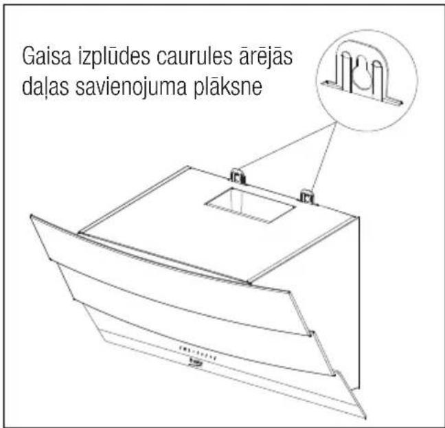 BEKO HCA92641BH - Tvaika nosūcēja uzstādīšana pie sienas - 3