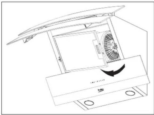 BEKO HCA92641BH - Rimozione dei filtri di alluminio - 1