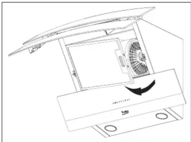 BEKO HCA92641BH - Снятие алюминиевых фильтров - 1