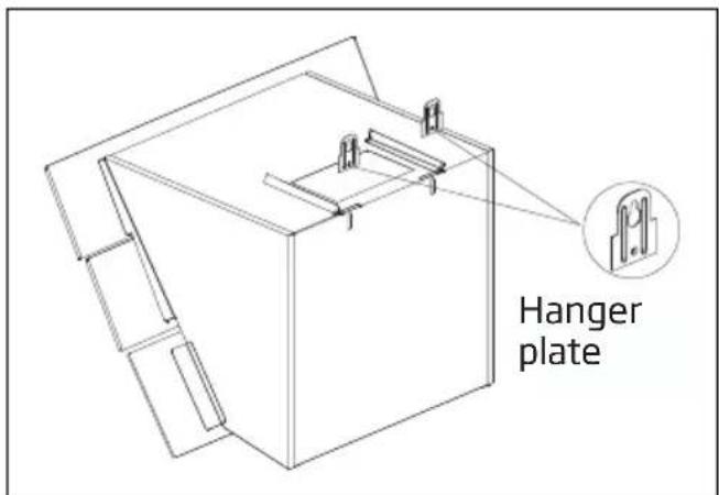 BEKO HCA92641BH - Installing the hood onto the wall - 2