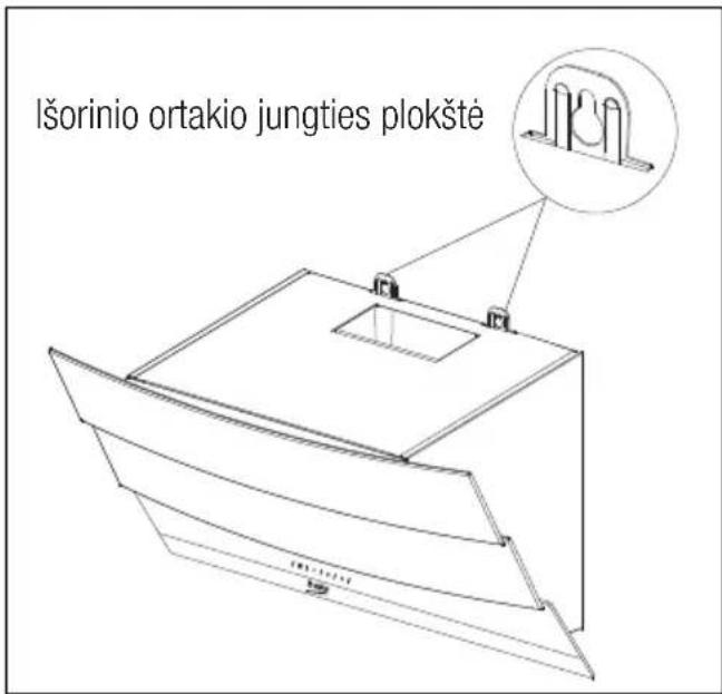 BEKO HCA92641BH - Garų rinktuvo montavimas prie sienos - 3