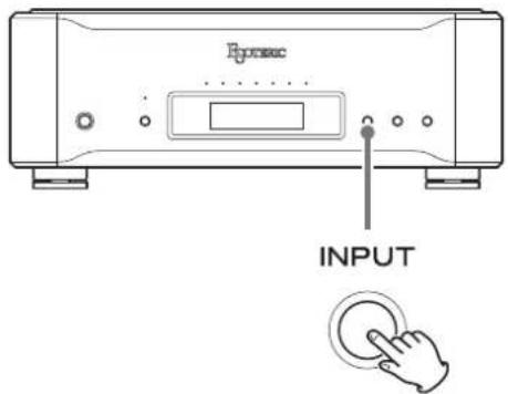Esoteric D02X - Press the INPUT button to select USB. - 1