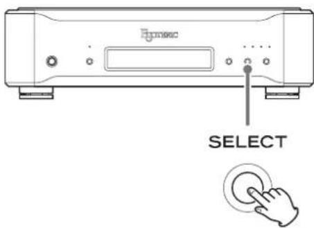 Esoteric D05X - Pulse el botón SELECT repetidamente para cambiar el ajuste. - 1