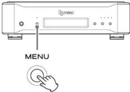 Esoteric D05X - Pulse el botón MENU repetidamente para seleccionar el apartado que desee. - 1