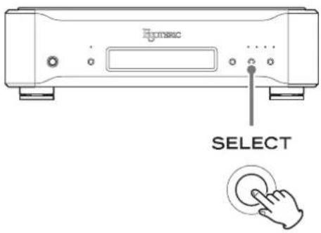 Esoteric D05X - Appuyez plusieurs fois sur la touche SELECT pour changer le réglage. - 1