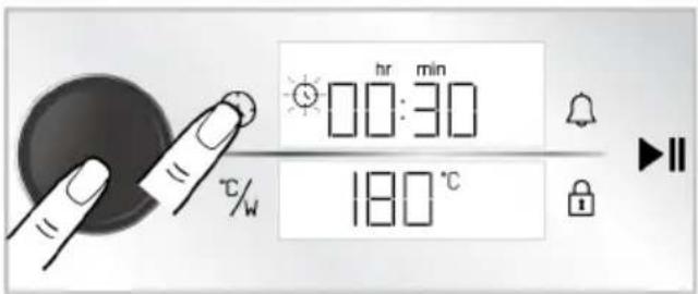hr min 00:30 180 °C