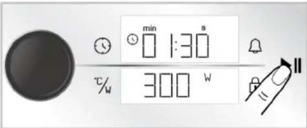 min 1:30 s %W 300 W