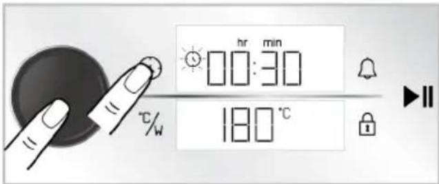 hr min 00:30 180 °C
