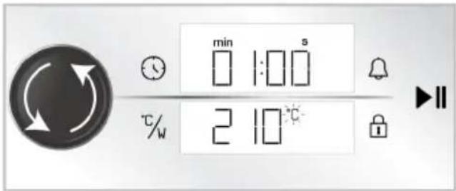 min 1:00 s % 2 10 °C