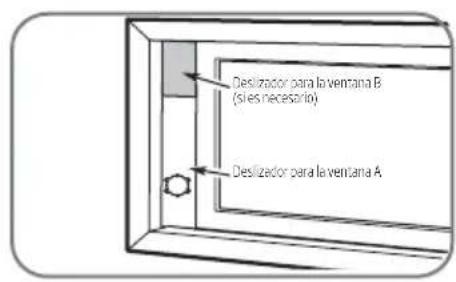 Deslizador para la ventana B (síes necesario) Deslizador para la ventana A