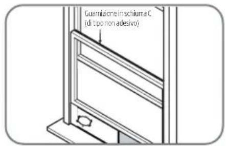 Guamizione in schiuma C (dì tipo non adesivo)