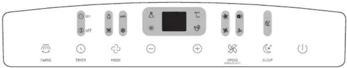ON OFF SWING TIMER MODE SPEED SLEEP