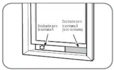 Deslizador para la ventana A Deslizador para la ventana B (si es necesario)