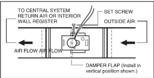 VIKING TVWH480FW - INSTALL THE DAMPER - 1