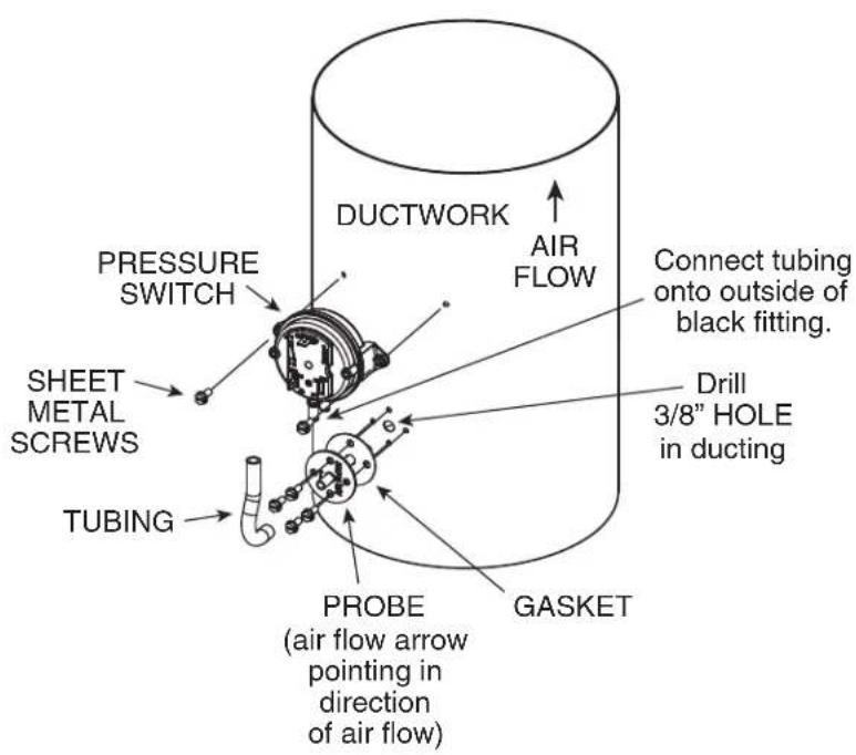 VIKING VCIH53608VC - MOUNT THE PROBE &amp; PRESSURE SWITCH - 1