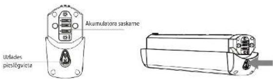 Uplades pieslögivita Akumulatora saskame