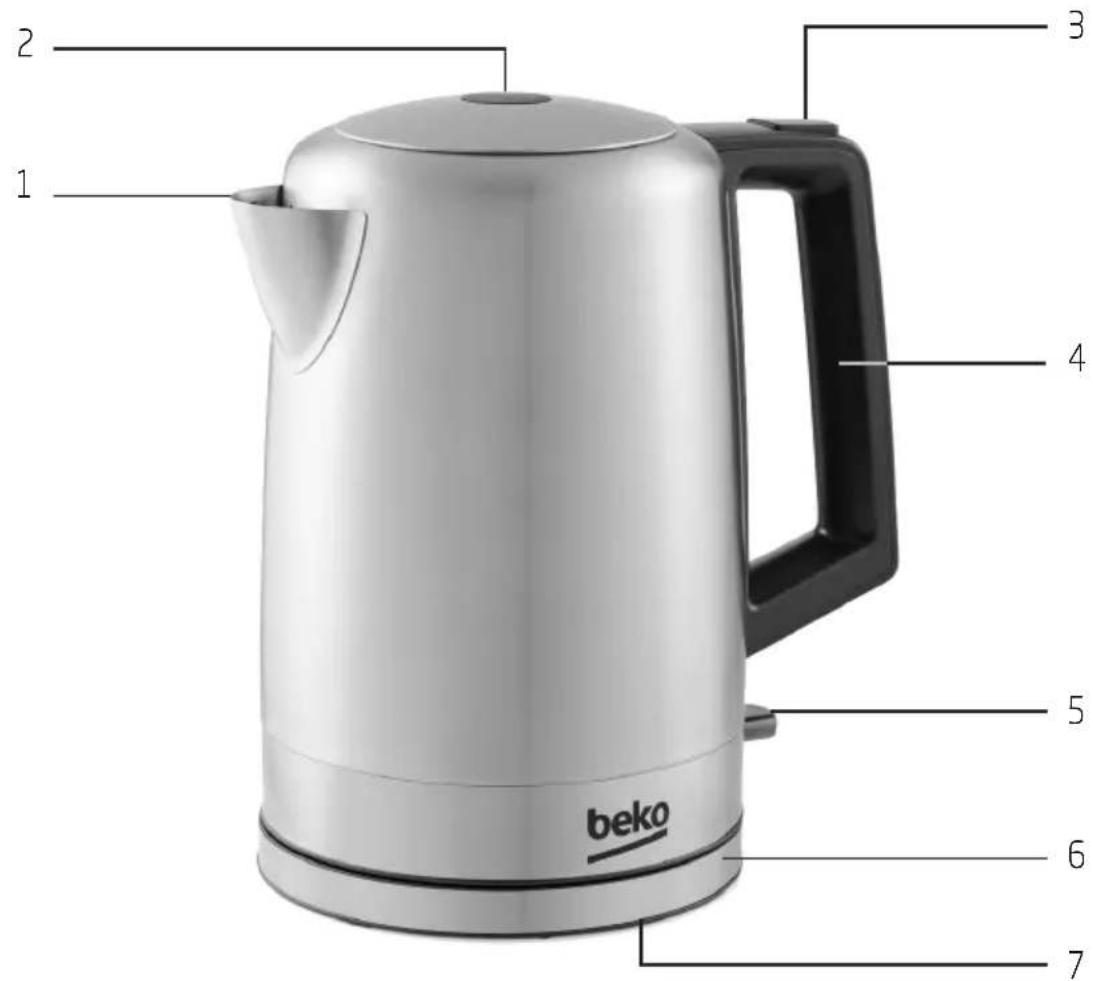 BEKO WKM7222I - Opis ogólny - 1
