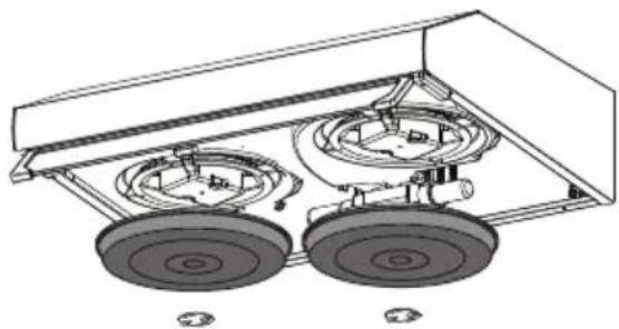 BEKO CFB 9433 XH - Remplacement du filtre à carbone (mode de circulation de l'air) - 1
