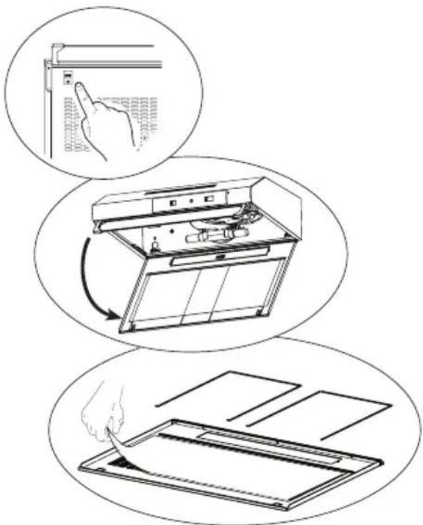 BEKO CFB 9433 XH - Čiščenje aluminijastega maščobnega filtra - 3