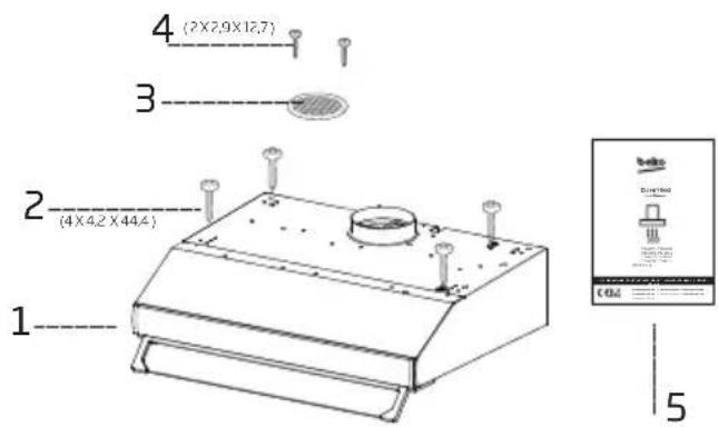 BEKO CFB 9433 XH - Prietaiso jrengimas - 5