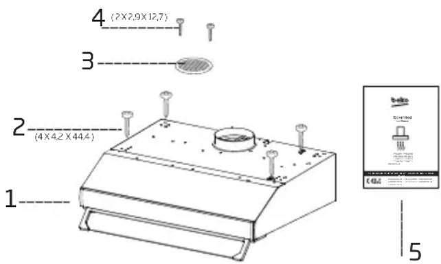 BEKO CFB 9433 XH - Inštalačné príslušenstvo - 1